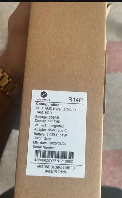 Mechrevo r14p Amd Ryzen 7430u pm laptop brand new
