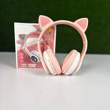 Cute Cat Ear Wireless Headphones – Stylish & Comfortable