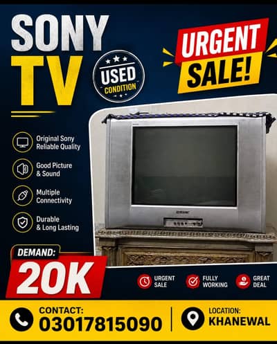 Sony TV urgent sale