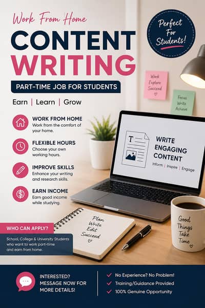 Online Content Writing Job for Students – Part Time