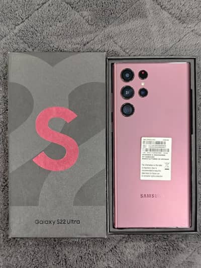 S22 Ultra 12/256 Dual Physical Official Approved With Box 10/9.9 Condi