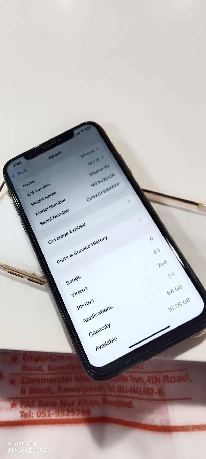 Apple iPhone XS 8