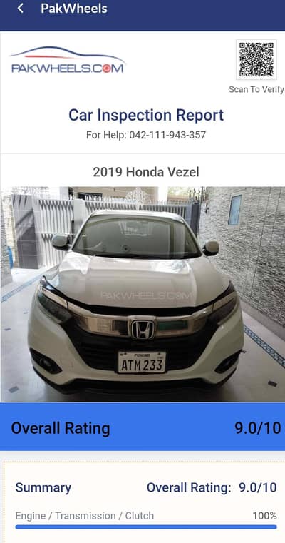 Honda Vezel 2019 X Sensing Hybrid 2024 import