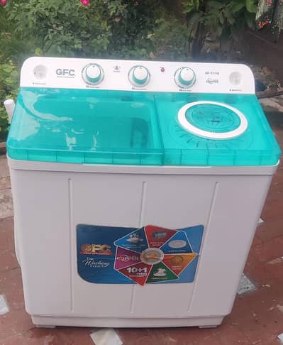 GF1110 Twin Tub Wsher & Dryer Machine Crystal Lid