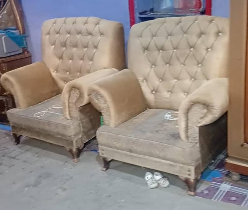 completely bed sets with five (5) seets sofa 4