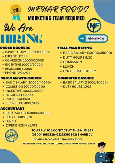 We need urgent staff female for office work (Limited Seats )