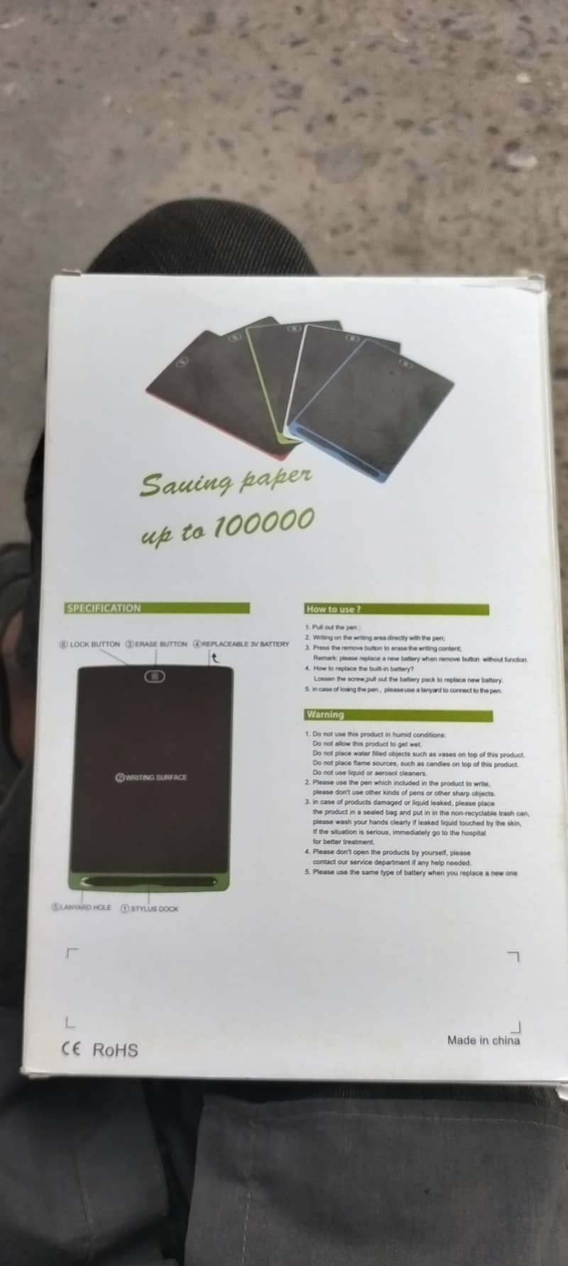 writing tablet 0