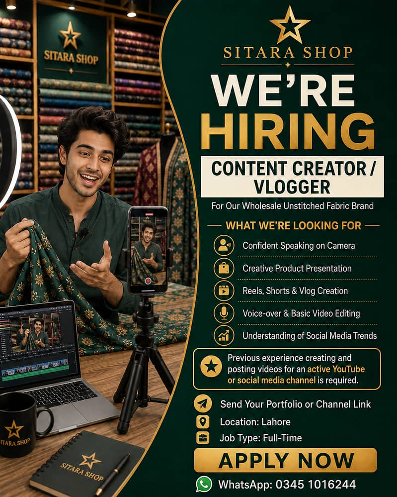 CONTENT CREATOR / VLOGGER 0