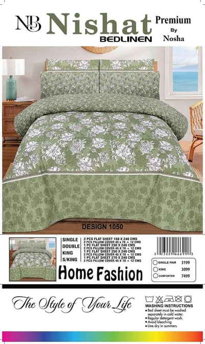 Nishat Original Cotton Bedsheets