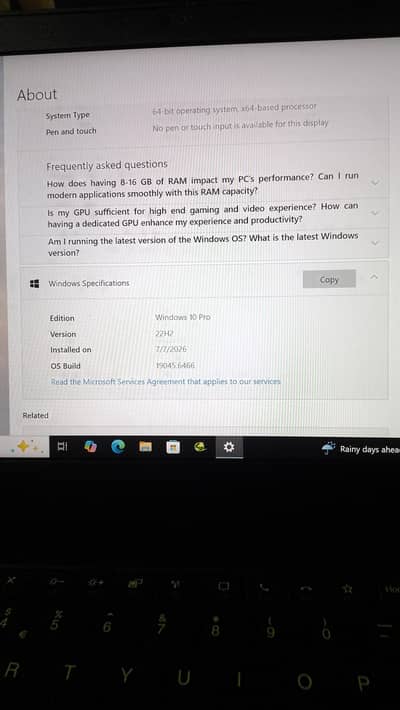 laptop Lenovo thinkpad corei5vpro 10 generation
