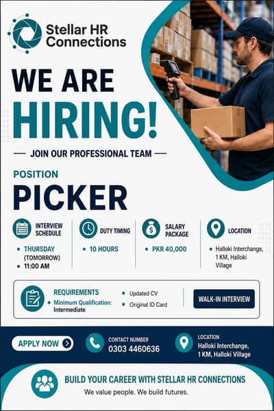 JOb for warehouse excutive