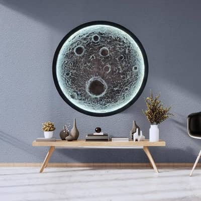 wall hanging, moon light, lamps light