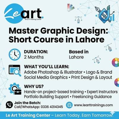 Short Graphic Design: Master Photoshop & Figma in Lahore Master Short