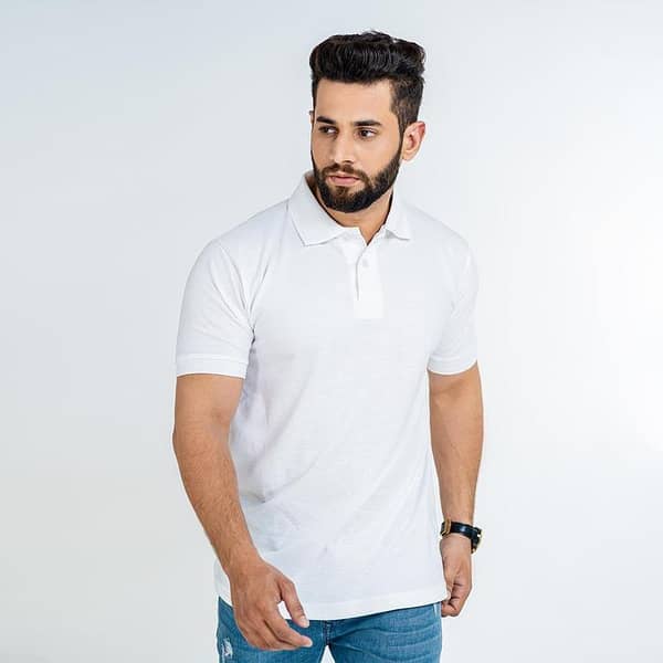 Polo Shirt for Men - White (Premium Quality)