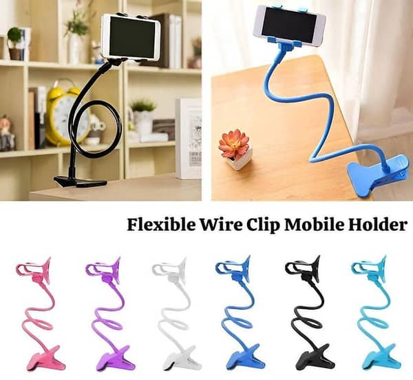 Metal Wire Plastic-Coated Table Corner Clip Mobile Stand