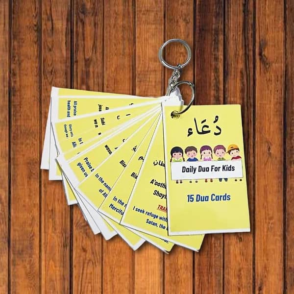 Daily Dua for Kids: 15 Islamic Cards (Arabic Version) for Muslim Children