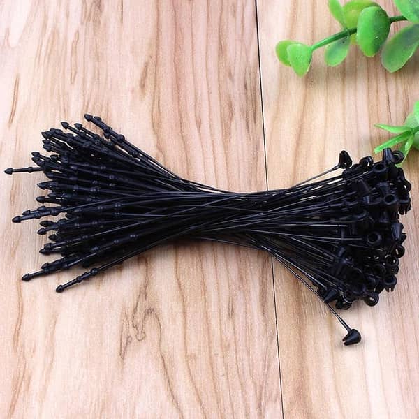 Loop Pins, Price Tag Fastener Black – 5000 Pieces, 5" (130 mm). .