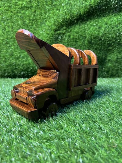 Wooden Truck showpiece