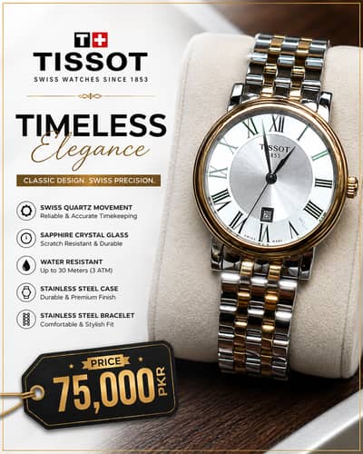 Tissot Classic Two-Tone Swiss Watch – Timeless Elegance
