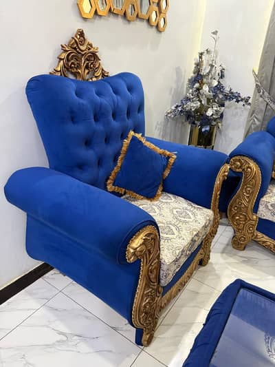 7 seater sofa set with curtains
