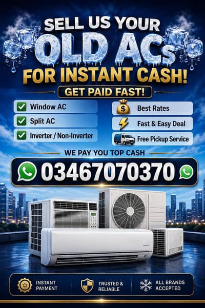 ac sale purchase/ haier ac/window ac/ scrap ac/best price