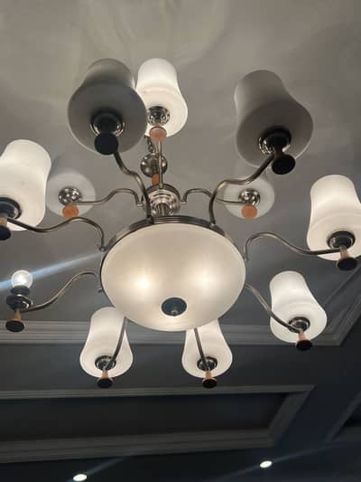 10-Light Luxury Chandelier | Elegant Ceiling Hanging Light |