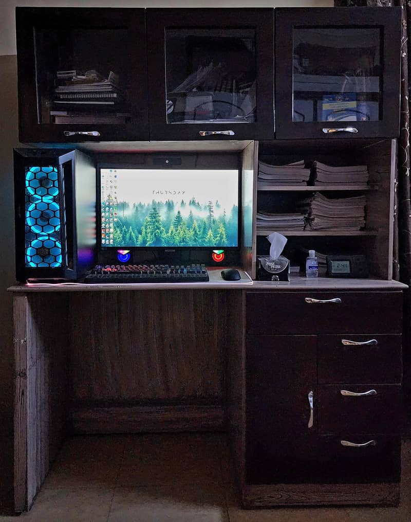 Study / Gaming Table with Storage 0