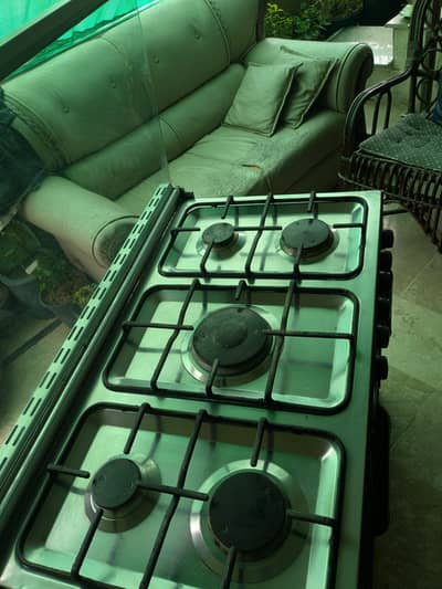 5 burner cooking range