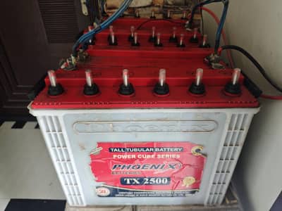 Phoenix Four (04) TX2500 (230AH) used Batteries for Sale.