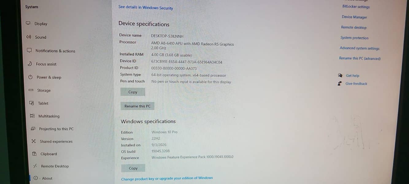HP computer 8
