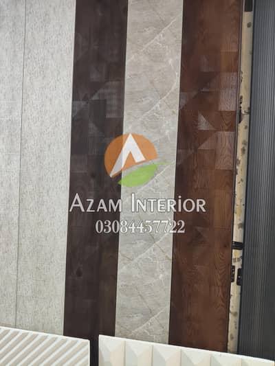 Wall panel window blinds Wall paper Wall decor azam interior dha