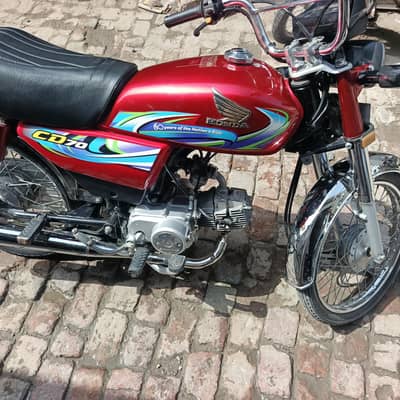 Honda CD 70 model 2024 total jenin one hand use bio available