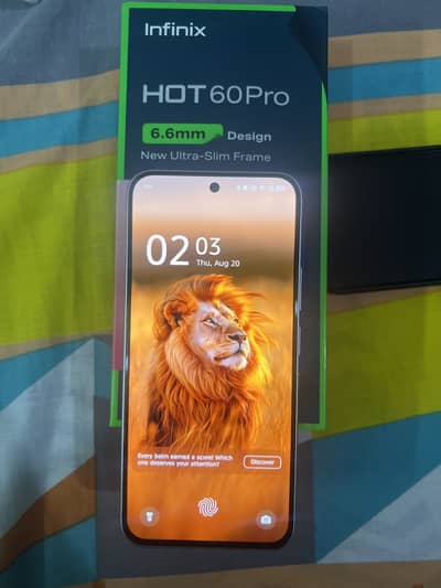 Infinix Hot 60 Pro 8+8 GB RAM / 128 GB ROM With box Charger Warranty