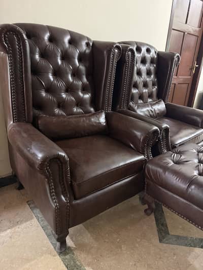 Canon room sofa chairs with table