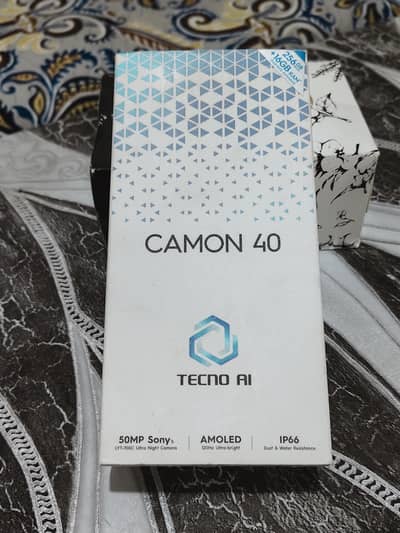 Tecno camon 40 8gb256gb full box only sale no exchange
