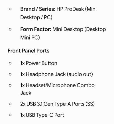 core i7 9th gen Hp mini pc