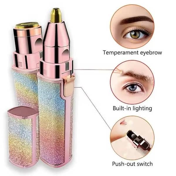 Electric Eyebrow Trimmer – Precision Facial Hair Remover Tool for Women & Men, Portable Beauty Grooming Device