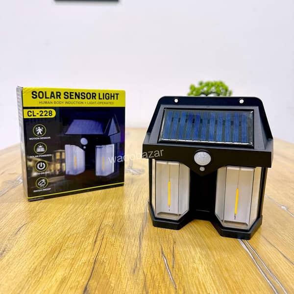 Solar Sensor Light Outdoor | LED Motion Sensor Security Light | Solar Powered Wall Lamp