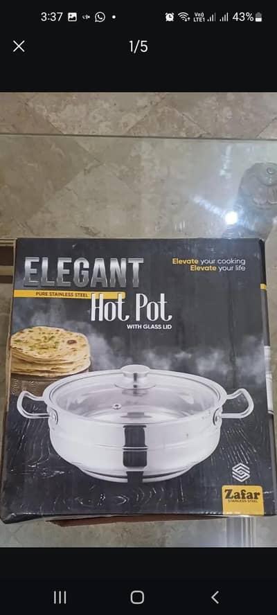 stainless steel hotpot set