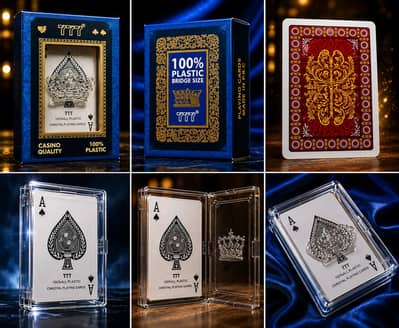 Best 777®CasinoQuality 100% Plastic BRIDGE Size playing  cards