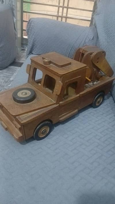 wooden car