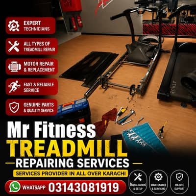 Mr fitness Treadmill Repairing in karachi | belt change oil change