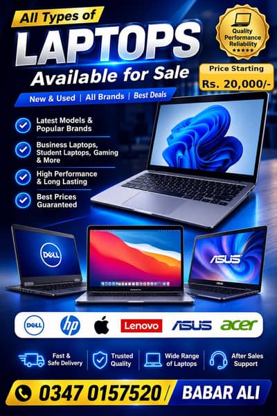 Premium Laptops for Sale| Starting from 20k