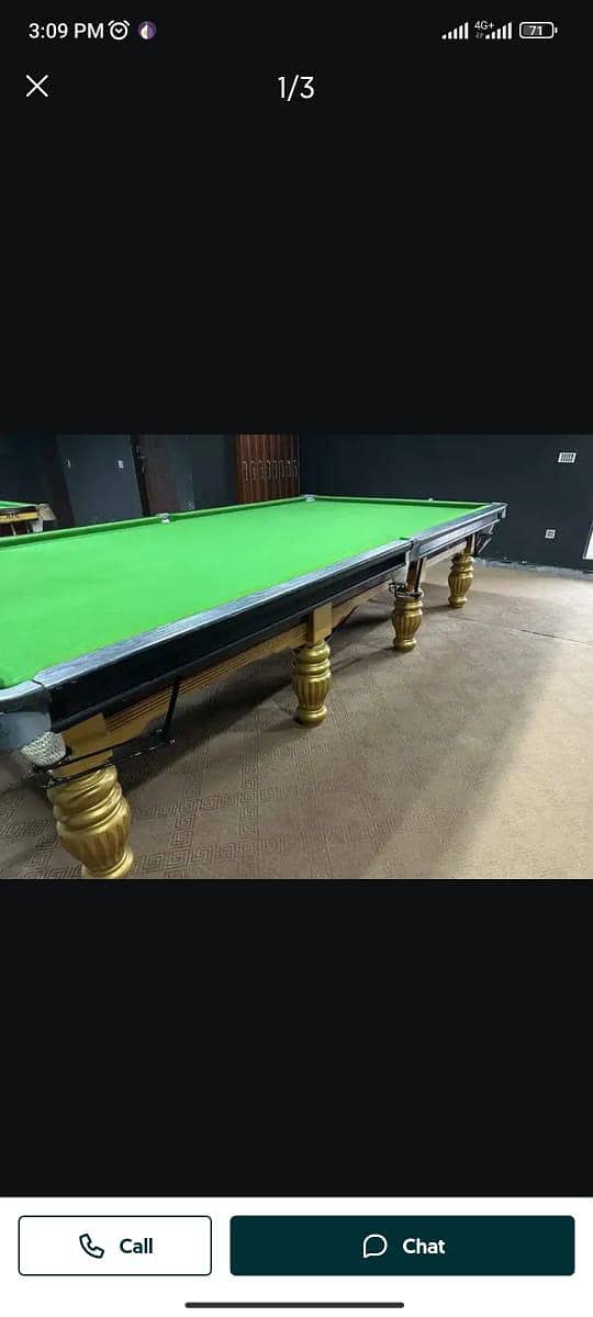 snooker table 6*12 2