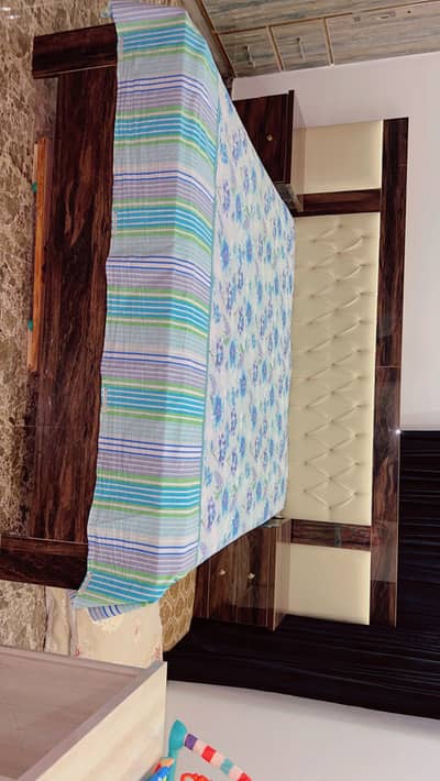 Woden king size bed