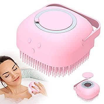 Super 2 in 1 Silicone Bath Brush with Soap Dispenser