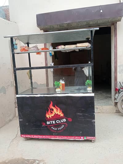#heavy duty commercial shawarma counter/food stall for sale