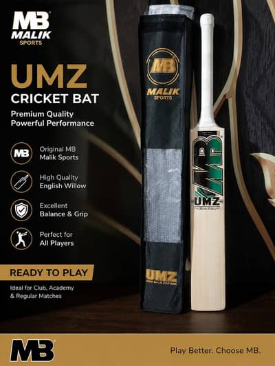 UMZ Cricket Bat by MB Malik Sports – Premium Quality