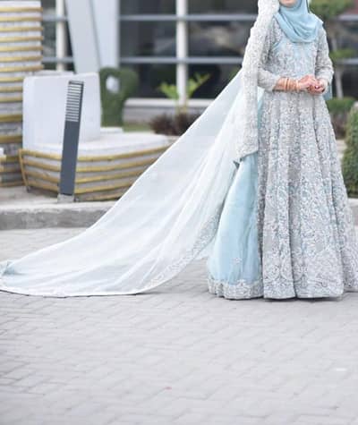 Bridal Waleema Reception Maxi for sale heavy full length flare maxi