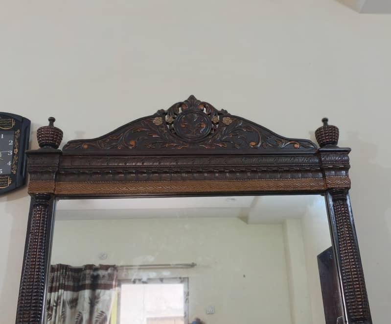 Solid Wood King Size Bed Set 2